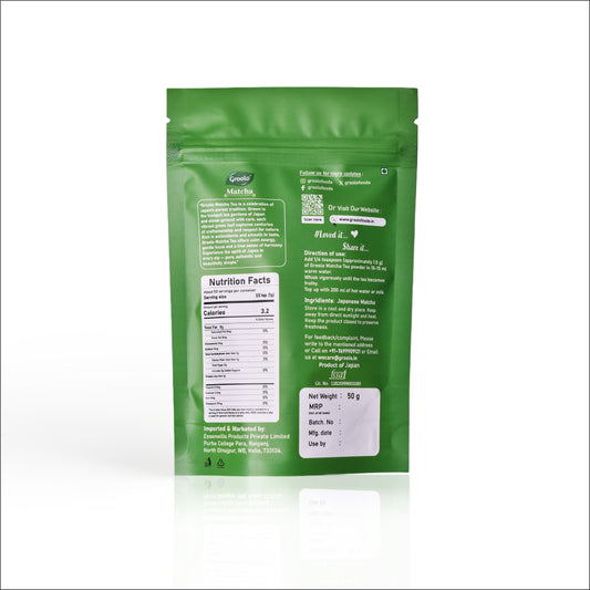 Pure Japanese Matcha Tea Powder| 50g | Sourced from Shizuoka, Japan